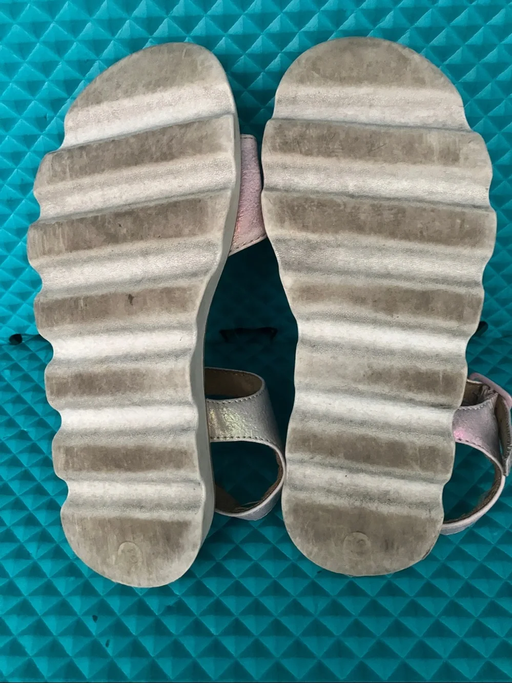 CAT & JACK and Other Big Girls Sandals | Bundle of Three Pairs | 12-13